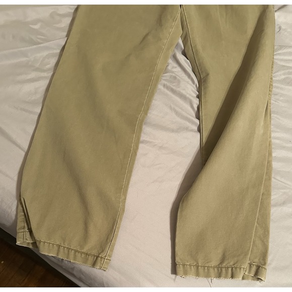 BKE Mens Khaki Chino Pants Tan Straight Leg Cotton Casual Trousers 32R - Picture 7 of 16